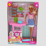 Defa Lucy Doll with Baking Accessories – Fun Cooking Playset for Girls