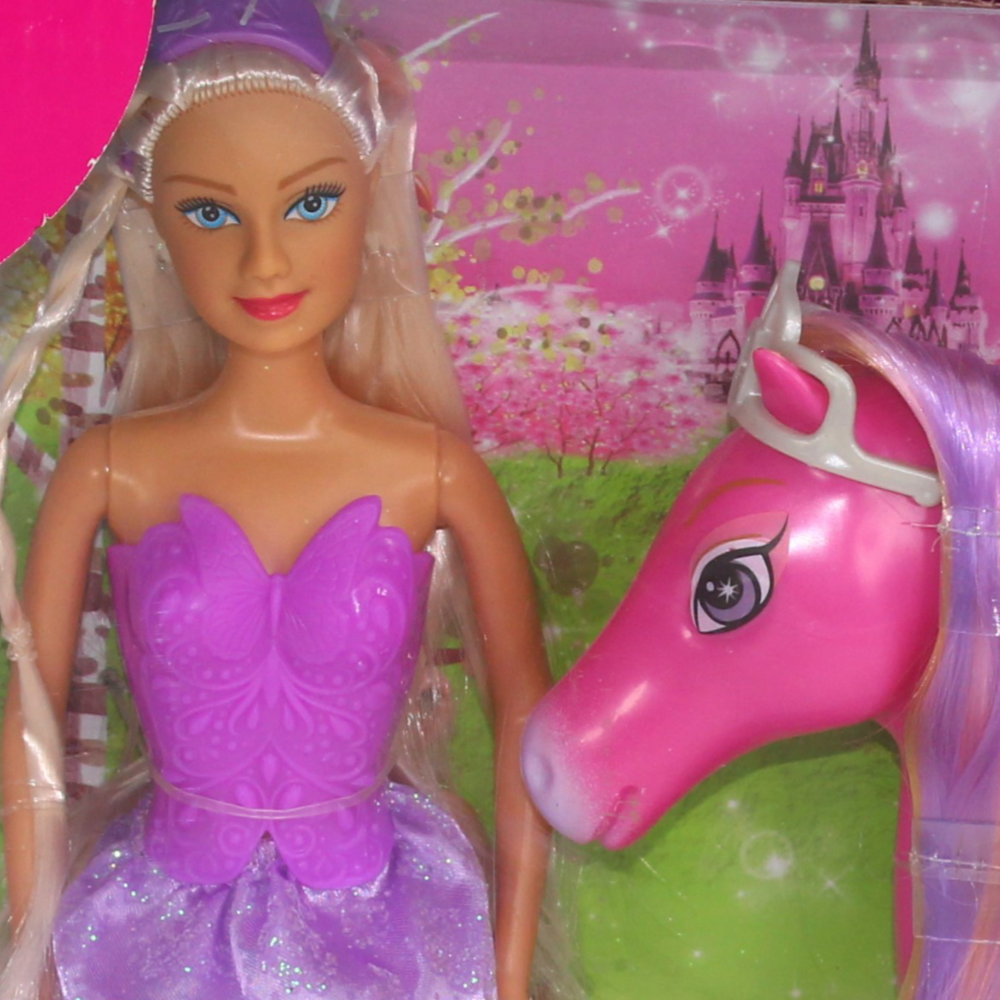 Defa Lucy Doll and Horse Set – Purple