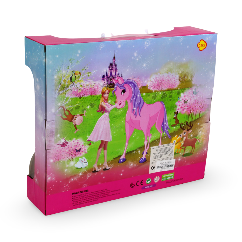 Defa Lucy Doll and Horse Set – Purple
