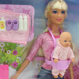 Defa Ken & Baby Doll Playset – 30cm Doll with Accessories