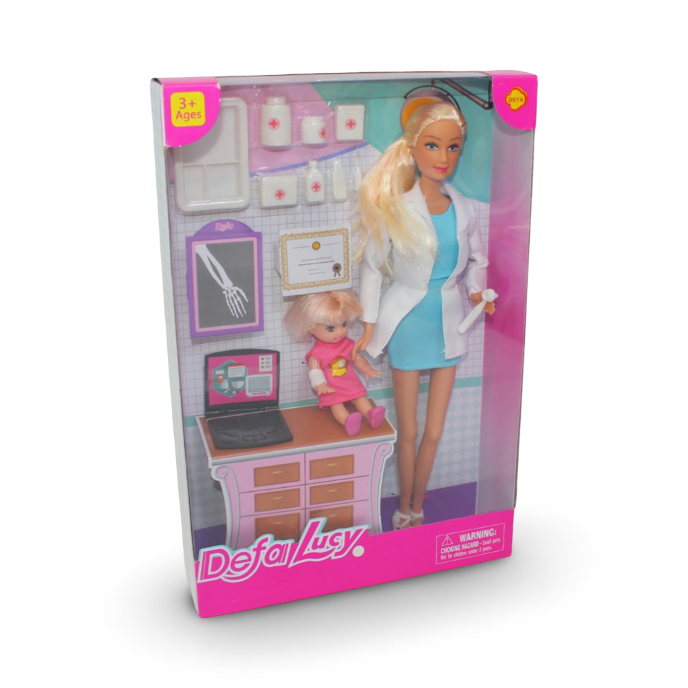 Defa Lucy Doctor & Child Doll Set - Toys