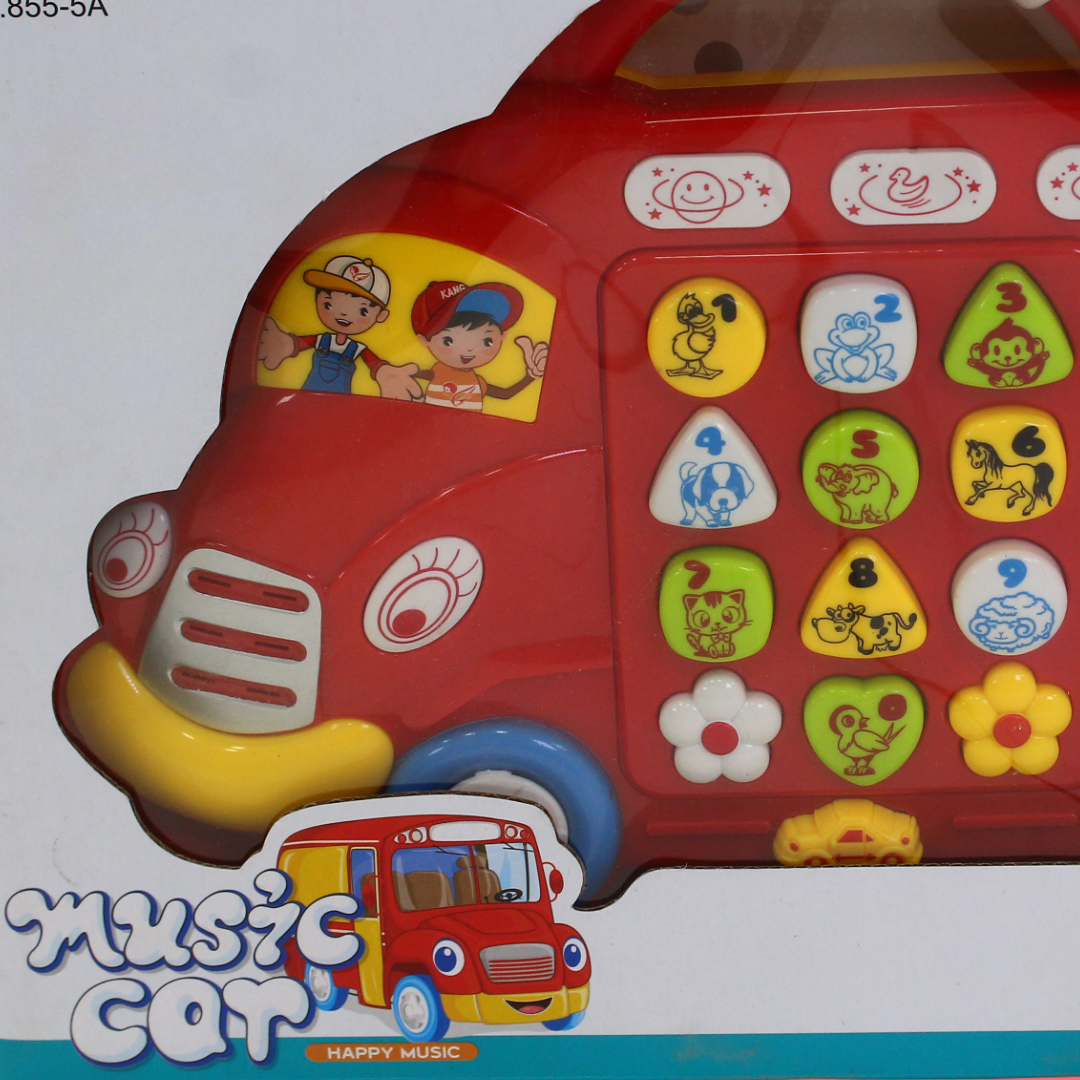 Music Car Musical Bus Shaped Phone – Red