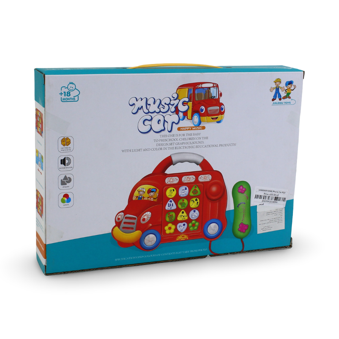 Music Car Musical Bus Shaped Phone – Red