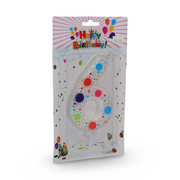Number 6 Birthday Candle