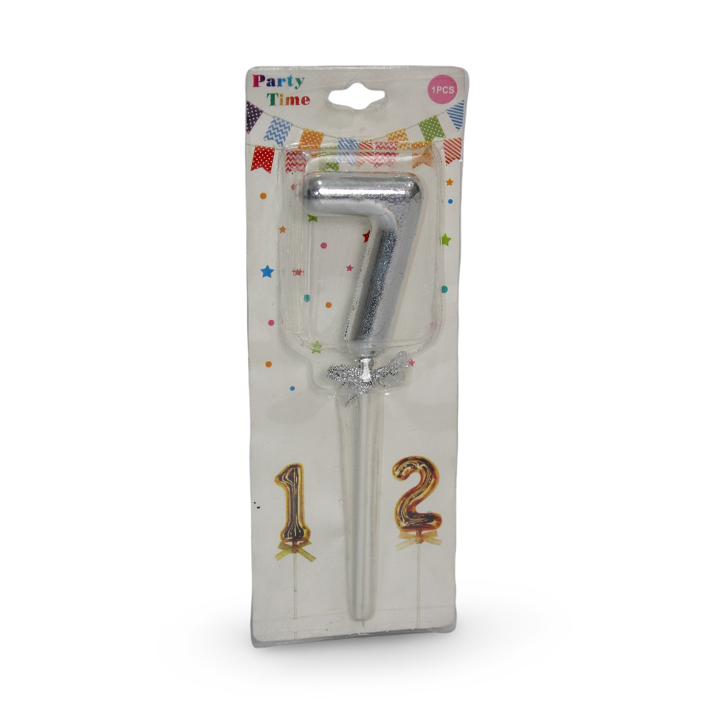 Number 7 Birthday Candle