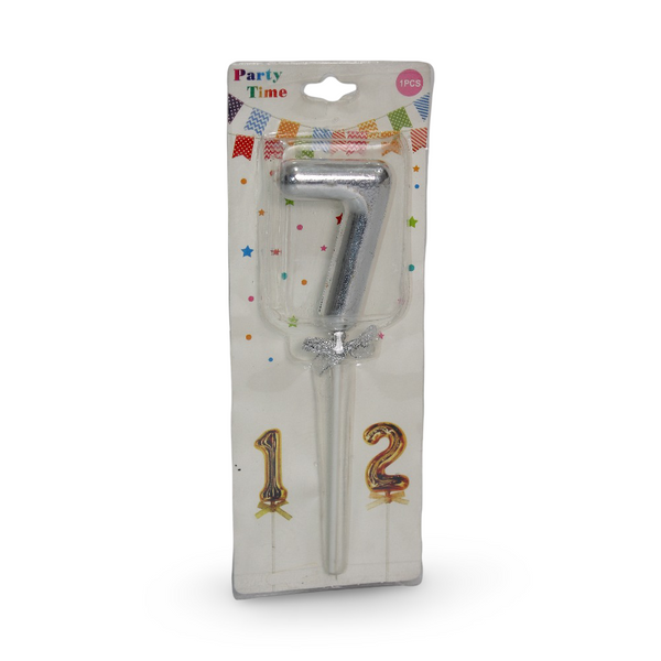 Number 7 Birthday Candle