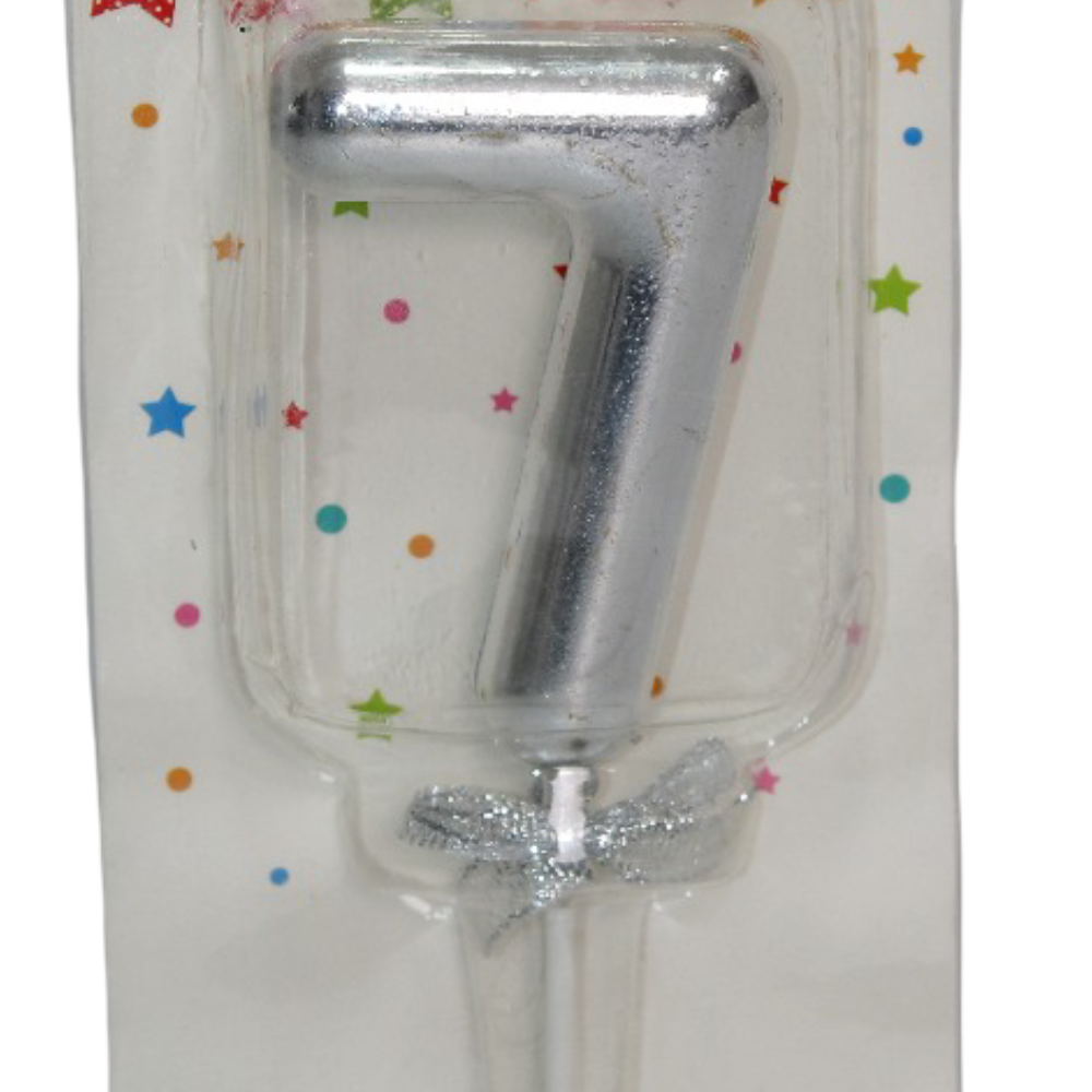 Number 7 Birthday Candle