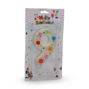 Number 9 Birthday Candle