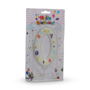 Number Zero Birthday Candle