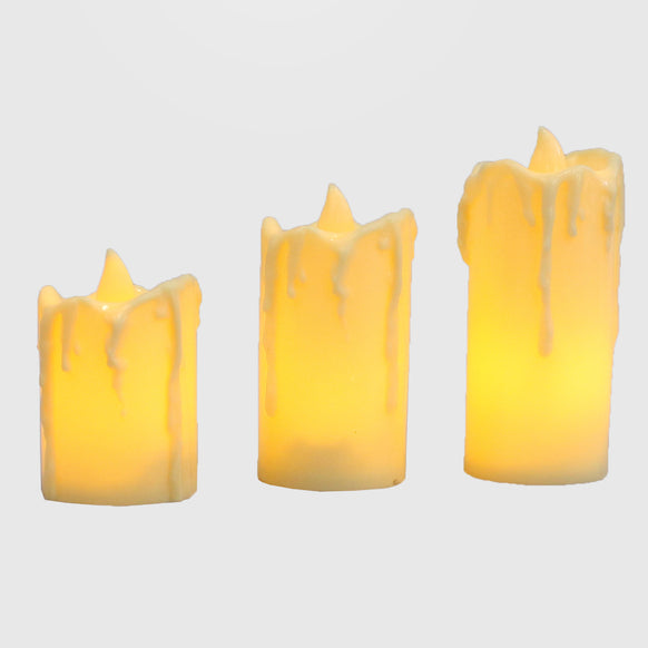 Candle-Shaped LED Table Lamp Set