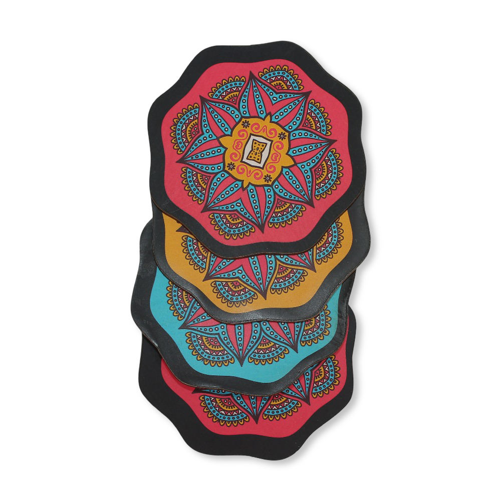 Wooden Coasters – 4 Pcs