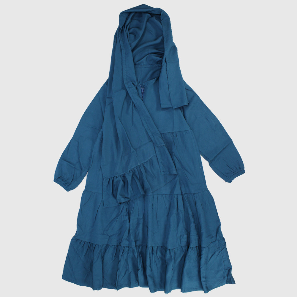Petroleum Blue Praying Gown "Isdal"