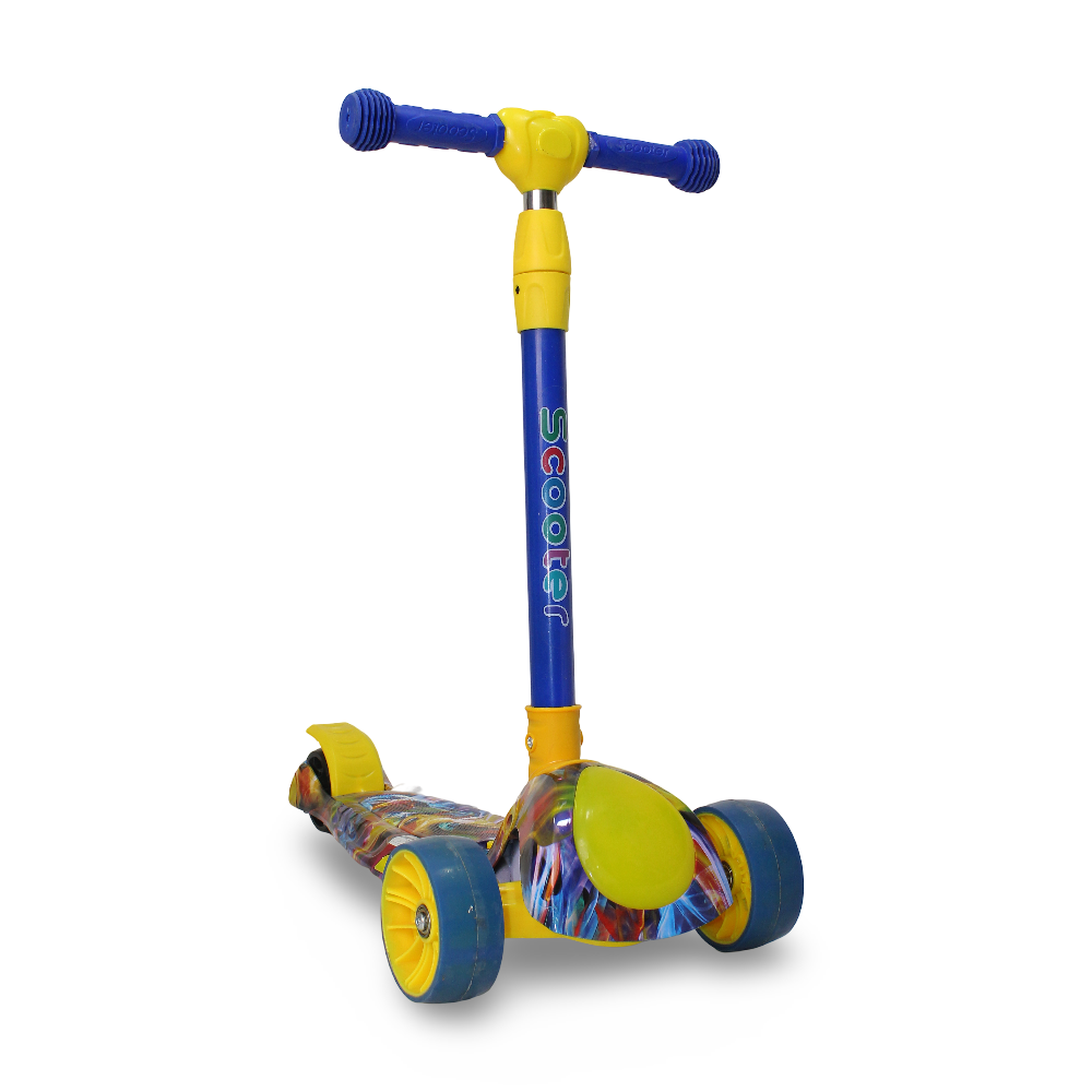 Scooter 3-Wheel (Sound & Light) – Blue * Yellow