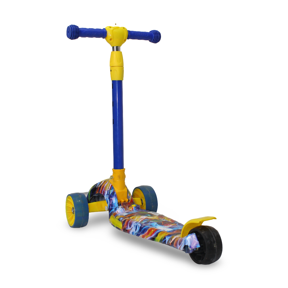 Scooter 3-Wheel (Sound & Light) – Blue * Yellow