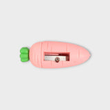 Carrot Shaped 2 IN 1 Eraser + Pencil Sharpener