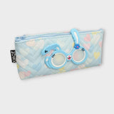 Bunny Glasses Baby Blue Pencil Case