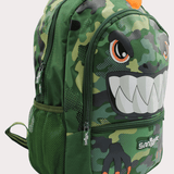 Dinosaur Army Green 17 Inches Backpack