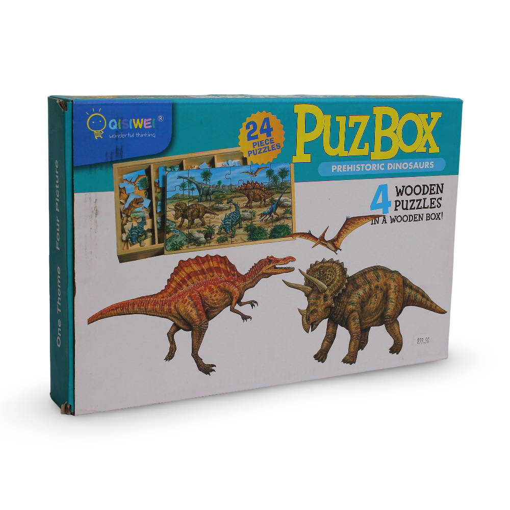 "PuzBox" Prehistoric Dinosaurs Puzzle Set – 24 Pcs