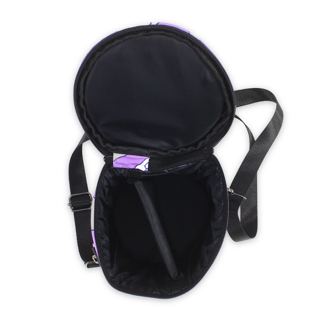 Rightemp Breastmilk Cooler Bag with 2 Gel Pouches – Purple Ghost Print