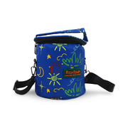 Rightemp Breastmilk Cooler Bag with 2 Gel Pouches – Blue Doodle Print
