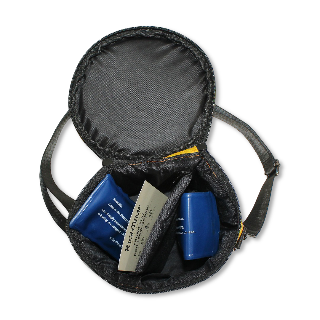 Righ Temp Breastmilk Cooler Bag with 2 Gel Pouches – Yellow with Bee Print