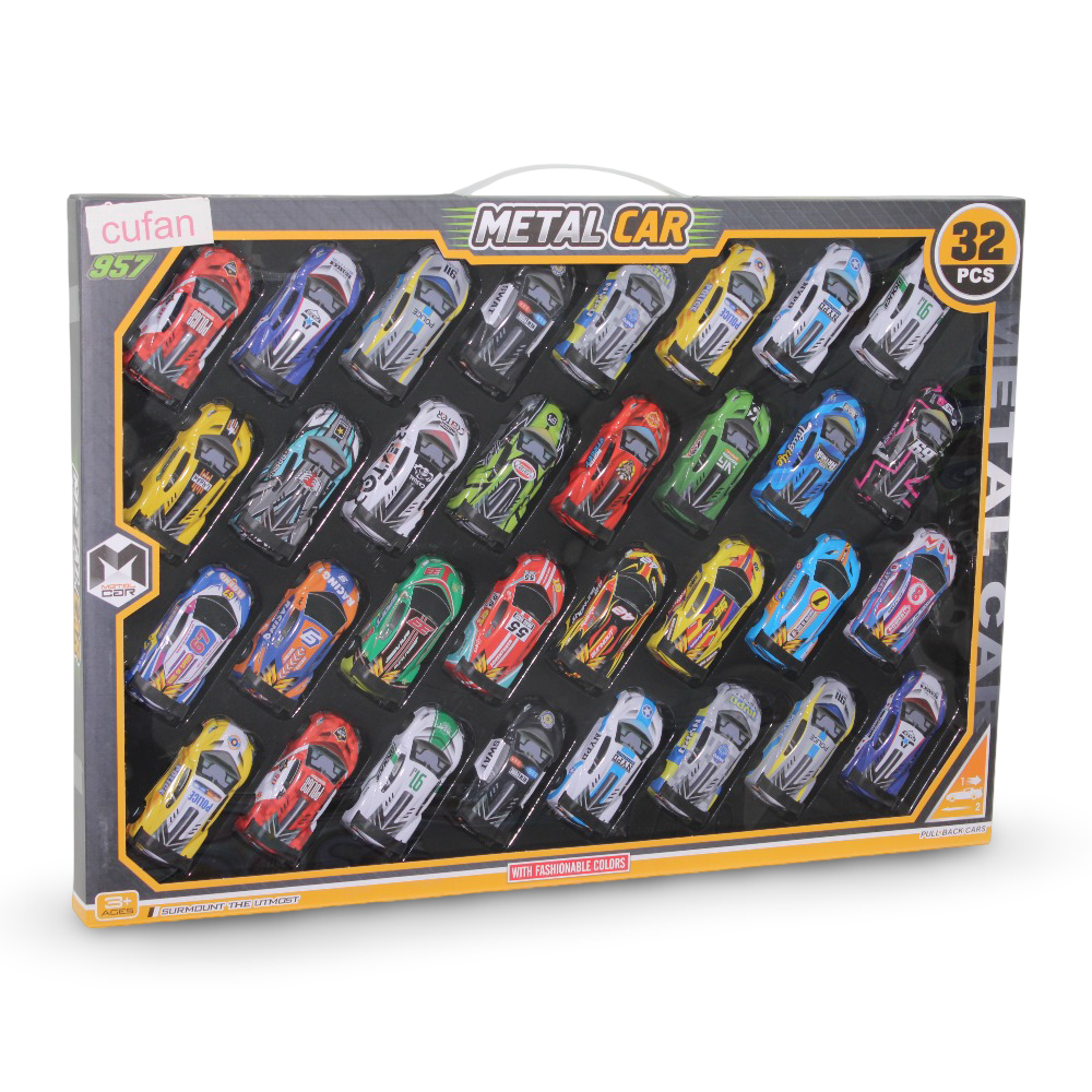 Cufan Metal Car – 32 Pcs - Toys