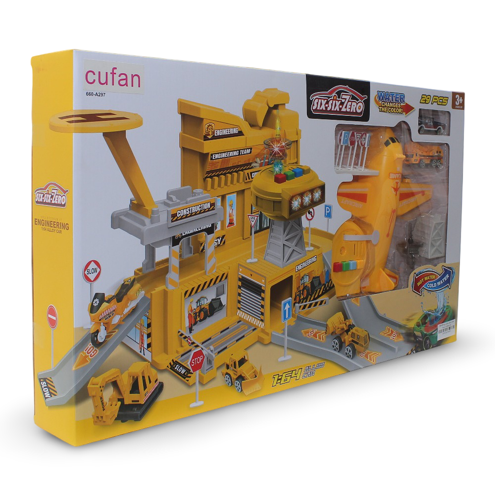 Cufan Six-Six-Zero Engineering Construction Toy 1:64 Scale – 29 Pcs