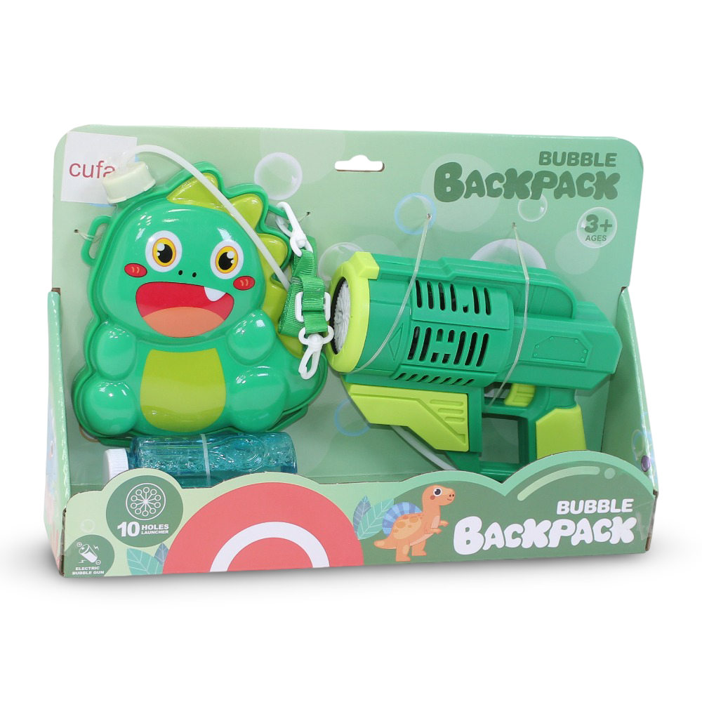 Cufan Dinosaur Bubble Gun Backpack