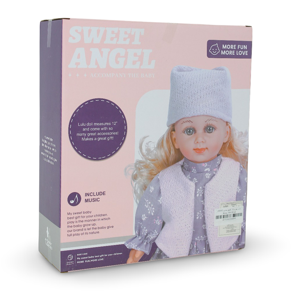 Cufan Singing Baby Doll "Lulu" with Music & Dress – 12-Inch Interactive Play Doll