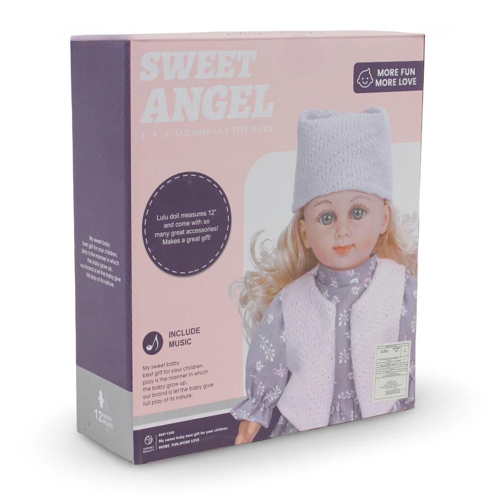 Cufan Singing Baby Doll Lulu with Hair Dryer – 12-Inch Musical Doll Set