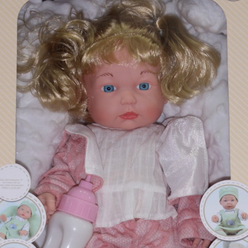 Cufan Musical Baby Doll with 12 Sounds, Bottle and Pillow – 14 Inches