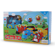 Cufan Musical Light-Up Cartoon Train with Figure and Sound Effects