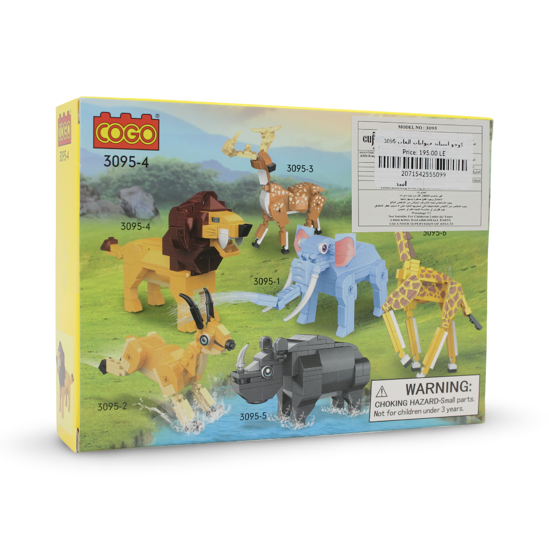 Cogo Wild Zone Roaring Lion Building Block Set – 100 Pcs