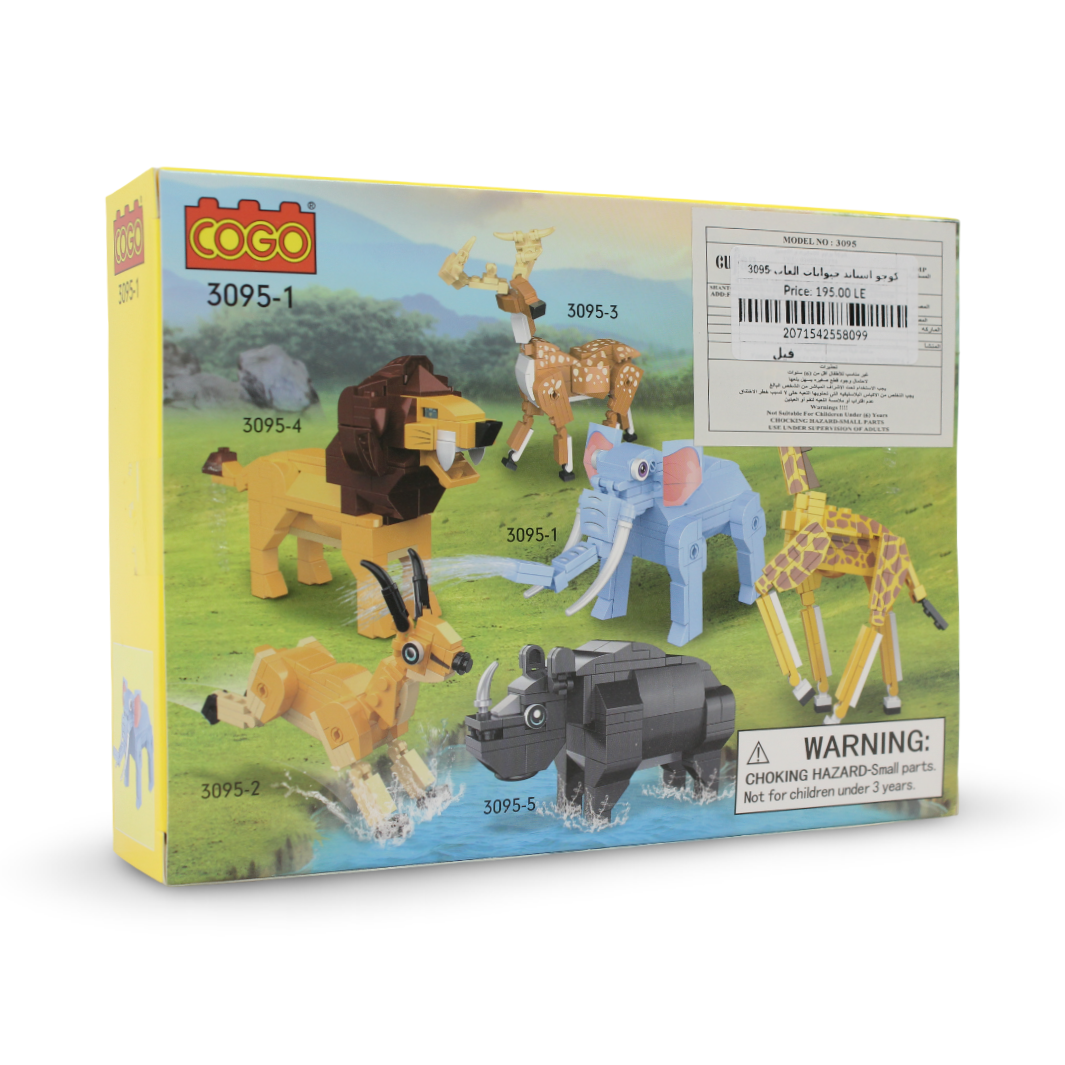 Cogo Wild Zone Elephant Building Block Set – 97 Pcs