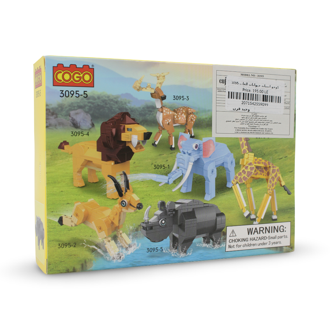 Cogo Wild Zone Rhinoceros Building Block Set – 101 Pcs