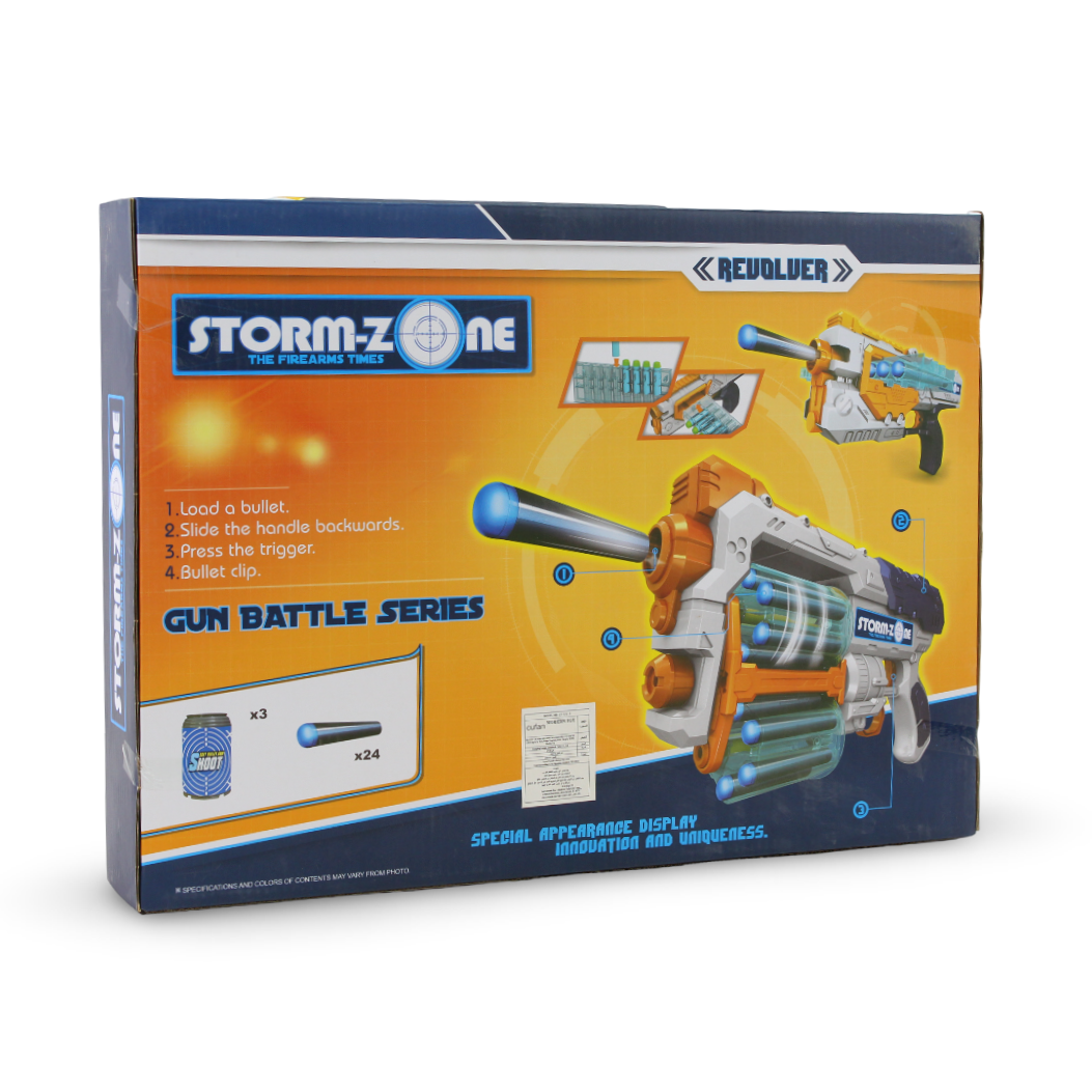 Cufan Storm-Zone "Gun Battle Series" Revolver – White