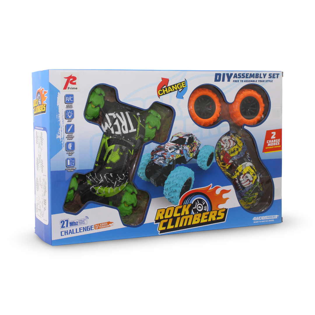 Prime "Rock Climbers" DIY Assembly Set – Green & Yellow