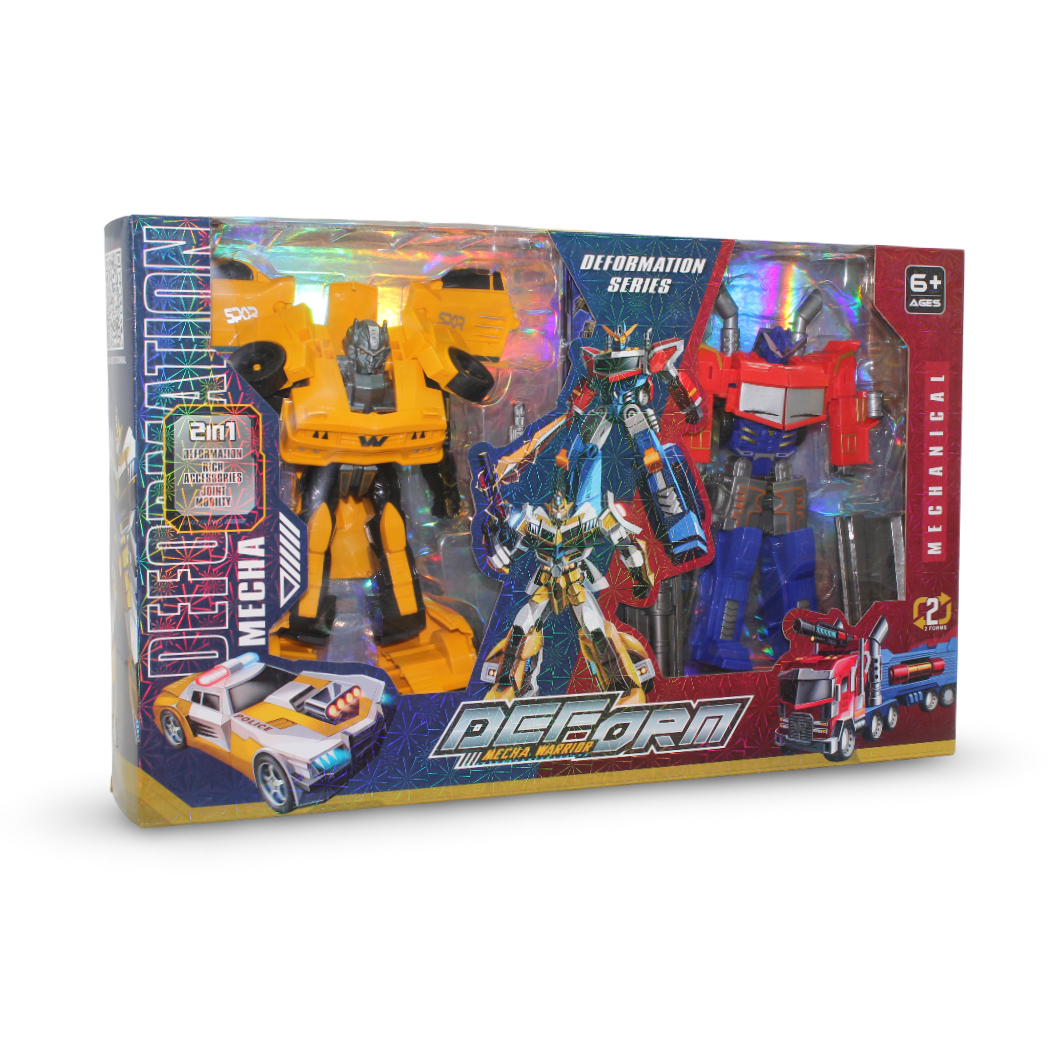 Deformation Series 2-in-1 Mecha Robot Toy Set