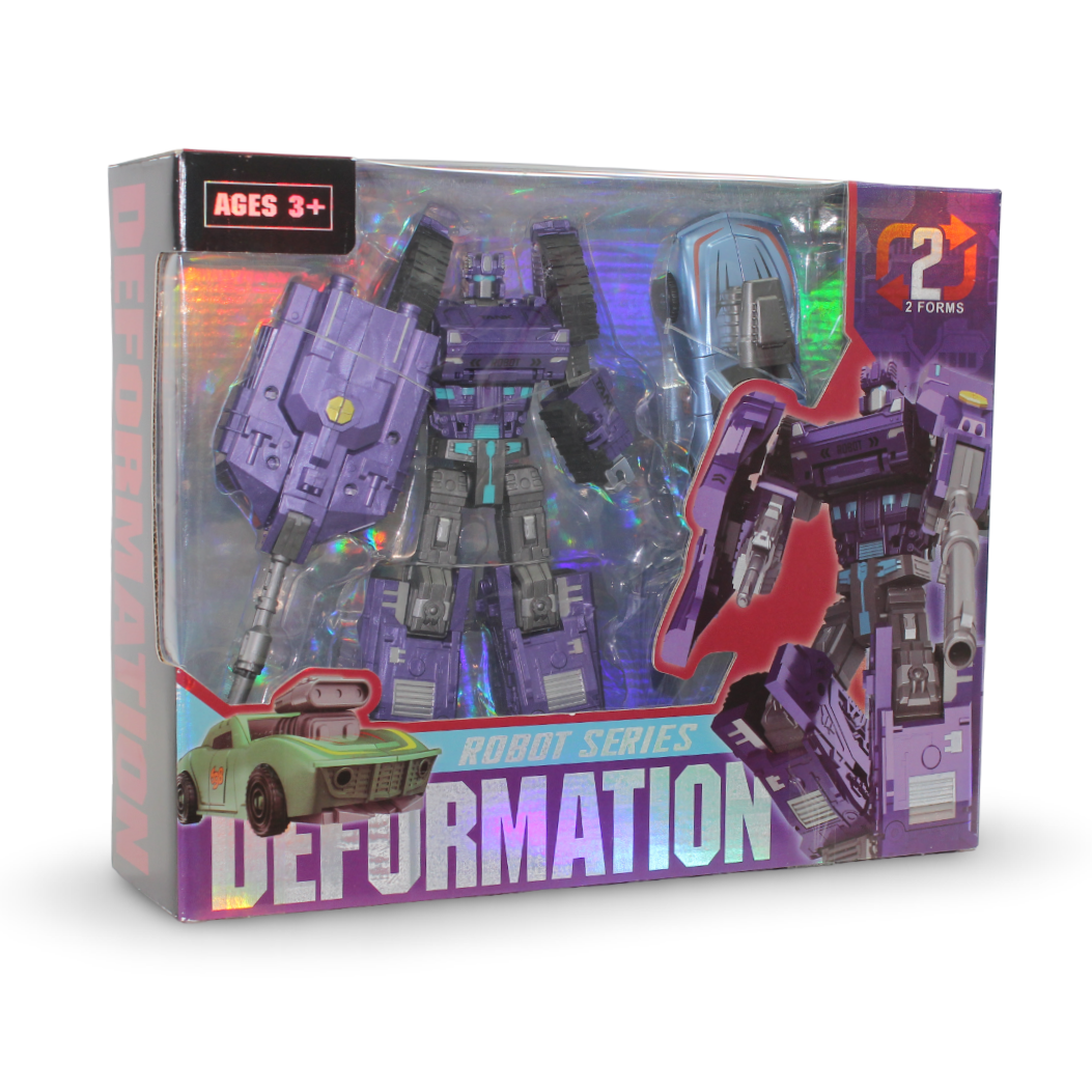 Deformation 2-in-1 Robot and Tank Toy Set – Purple