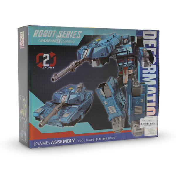 Deformation 2-in-1 Robot and Tank Toy Set – Petrol Blue