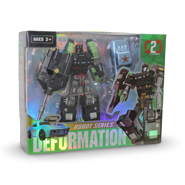 Deformation 2-in-1 Robot and Tank Toy Set – Black