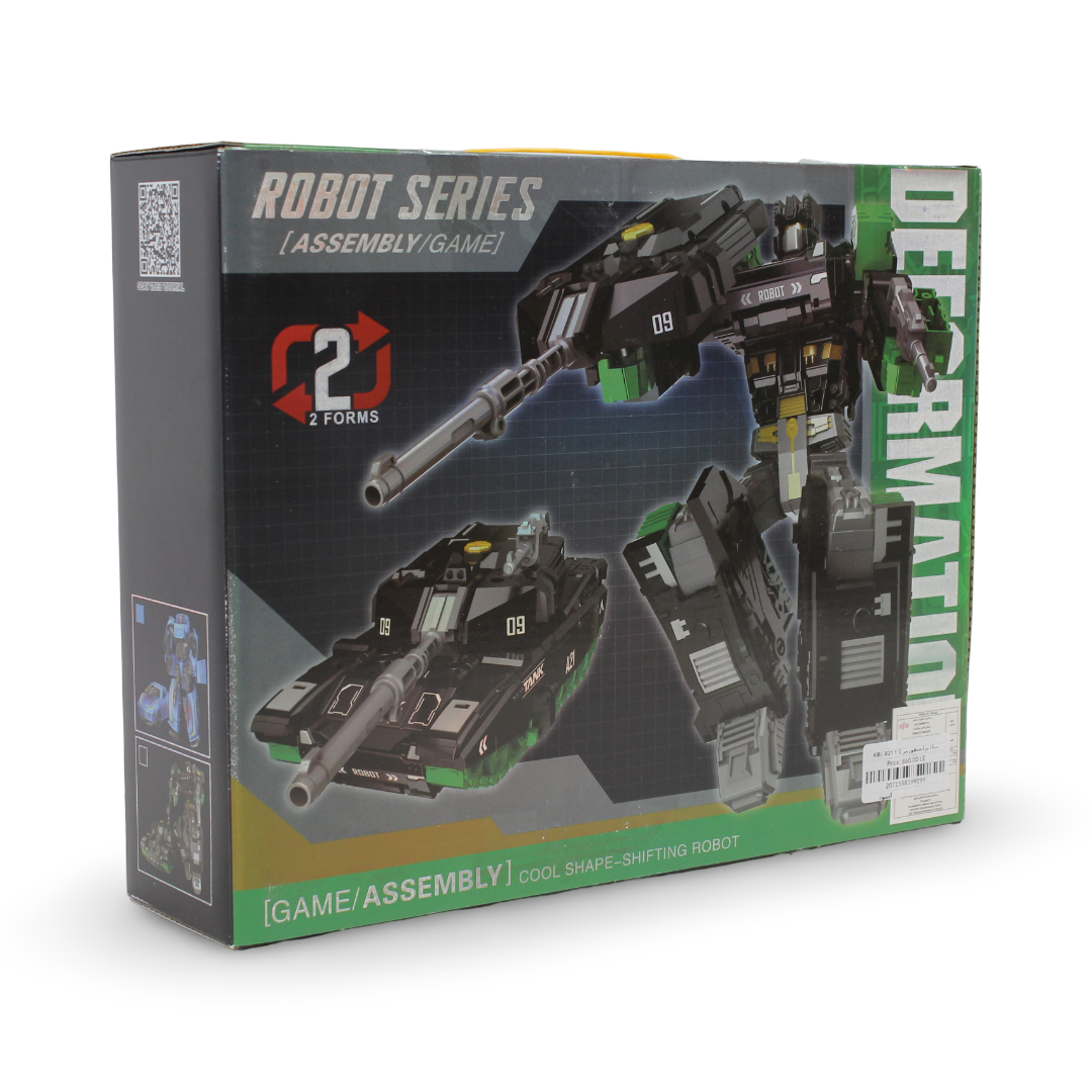Deformation 2-in-1 Robot and Tank Toy Set – Black