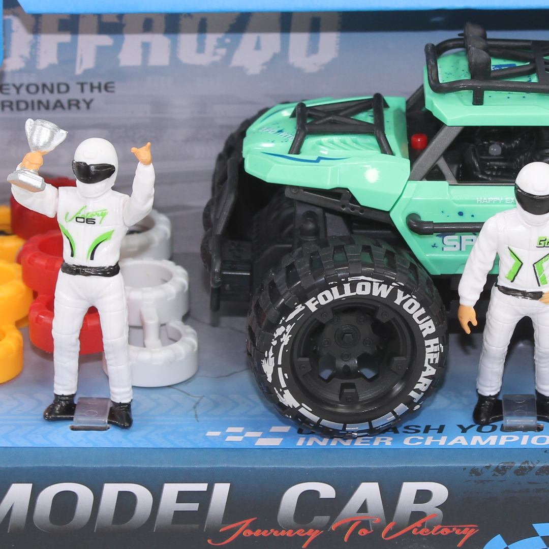 Diecast Model Toy Car Set – Aqua (Light & Sound)