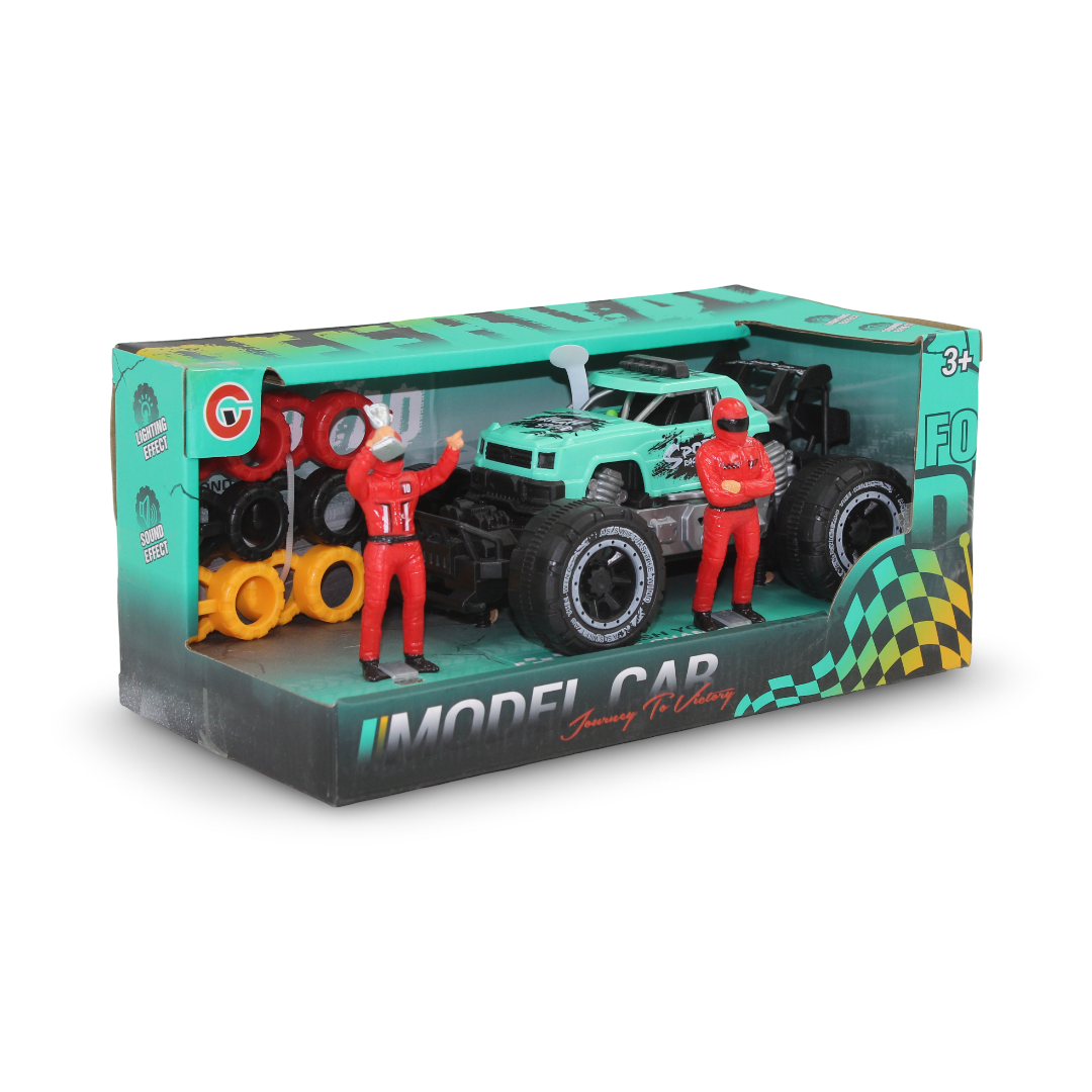 Off-Road Monster Truck Toy Set (Light & Sound) – Aqua