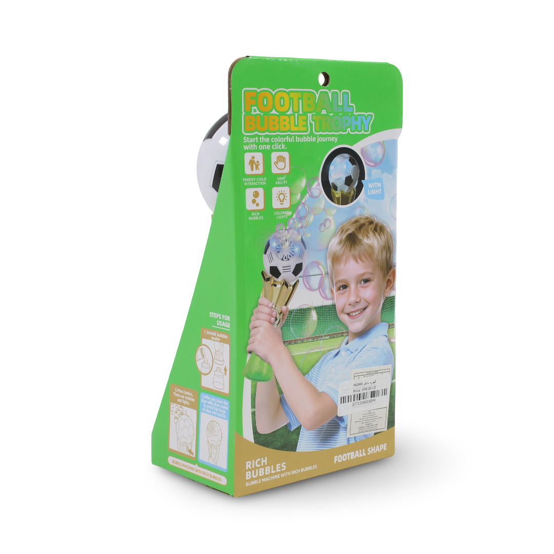 Soccer Trophy Bubble Blower Toy