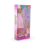 Anlily Pregnant Doll with Movable Belly & Baby Accessories