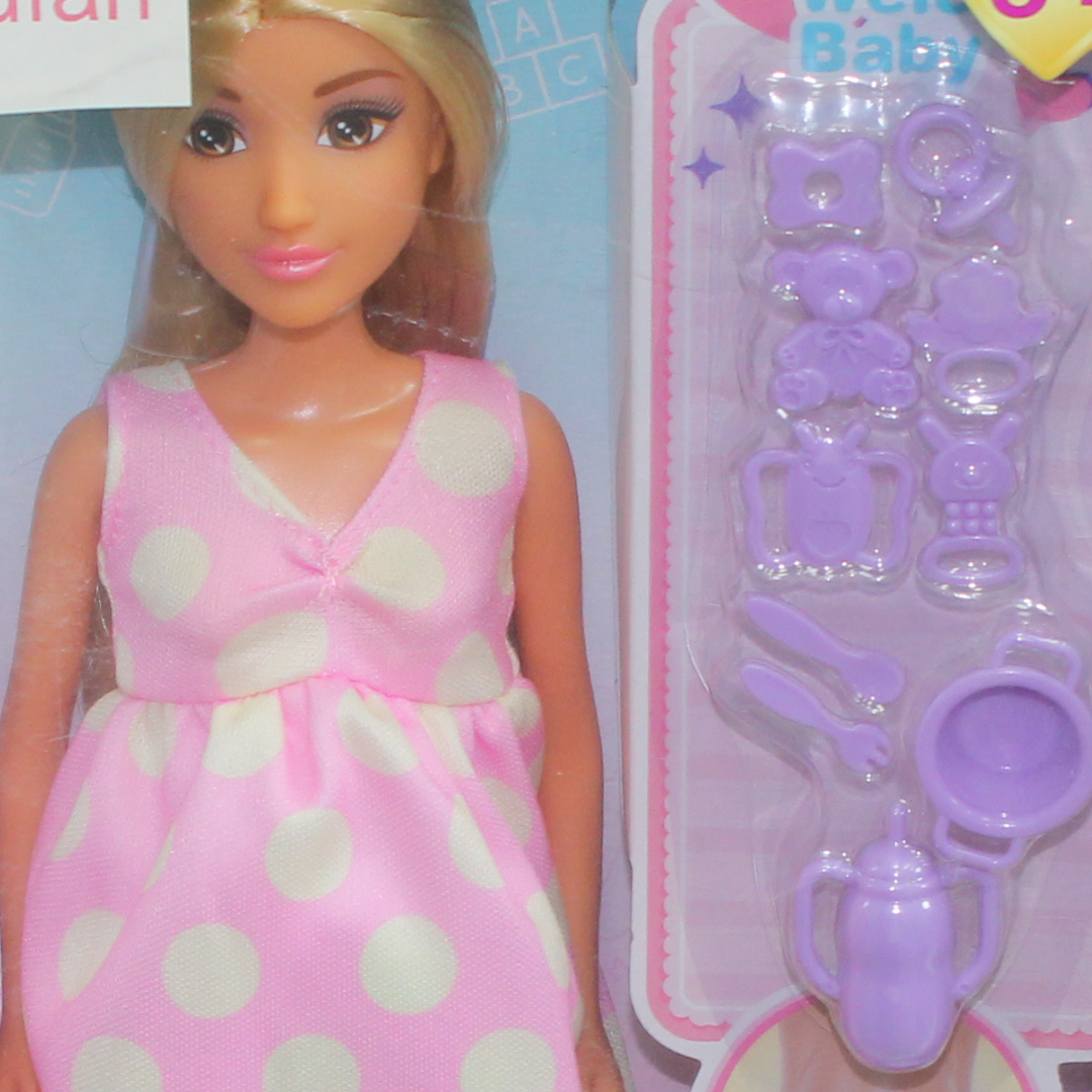 Anlily Pregnant Doll with Movable Belly & Baby Accessories