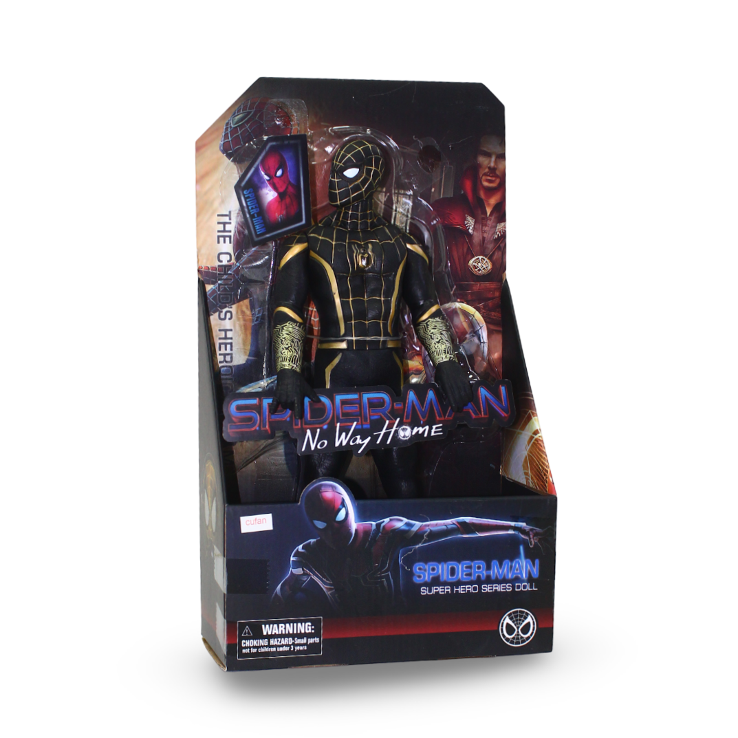 Spider-Man No Way Home Action Figure – Black & Gold