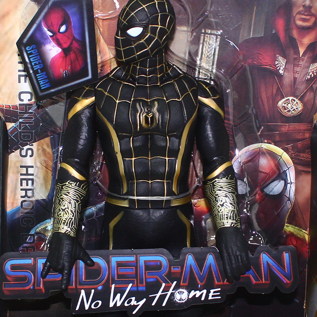 Spider-Man No Way Home Action Figure – Black & Gold