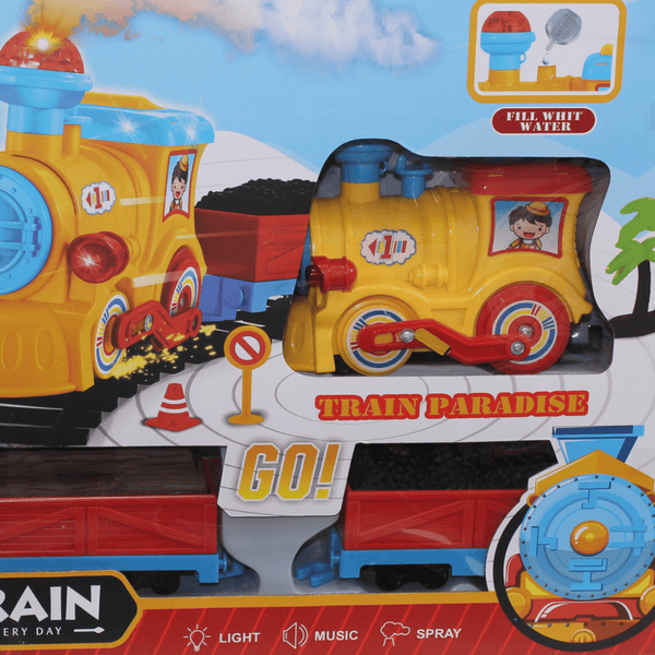 Cufan Smoke Train Toy Set (Light & Sound)